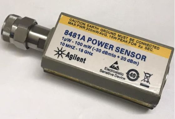 주문 사용된 Agilent 8481A RF 전력 센서 10 MHz ~ 18 GHz 범위 및 -30 ~ + 20 dBm 전력 측정 온라인 제조