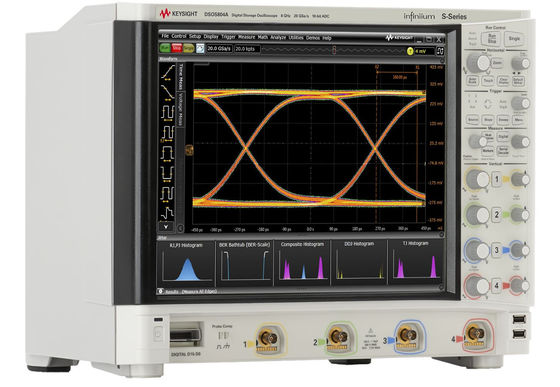 주문 키사이트 아길렌트 고화질 오실로스코프 DSOS804A 8 GHz 대역폭 4 개의 아날로그 채널과 10 비트 ADC 온라인 제조