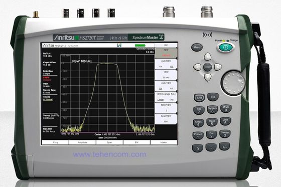 주문 Anritsu MS2720T 휴대용 스펙트럼 분석기, 9 kHz에서 20 GHz 범위, > 106 dB 동적 범위 및 -112 dBc/Hz 단계 소음 온라인 제조