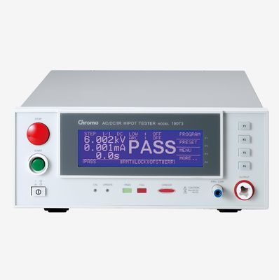주문 프로그래밍 가능한 5kV AC, 6kV DC 출력, 개방 단락 검사 및 1MΩ ~ 50GΩ 절연 저항 측정이 가능한 Chroma 19070 내압 테스터 온라인 제조