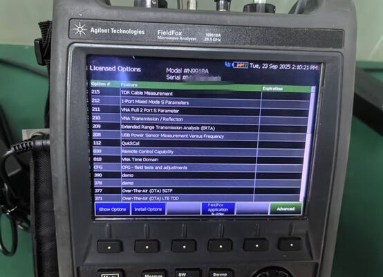 주문 Keysight N9918A 필드폭스 휴대용 마이크로웨이브 복합 분석기 (26.5 GHz 주파수 및 휴대용 랙마운트 디자인 포함) 온라인 제조