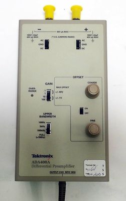 2포트 액티브 TEKTRONIX ADA400A 디퍼런셜 전 증폭기 10μV/Div 감수성 테스트