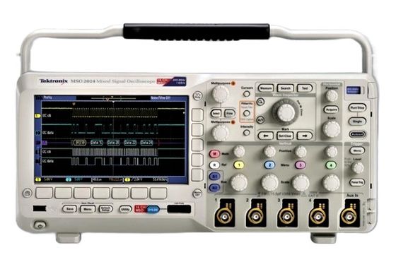혼합 신호 오실로스코프 테크트로닉스 MSO2014 디지털 인산, 100 MHz, 1 GS/s, 1M 기록 길이, 4+16-ch, 컬러 디스플레이